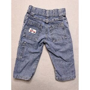 Lee Pipes Jeans Kids 4R Blue High Performance Vintage Y2K Carpenter Denim